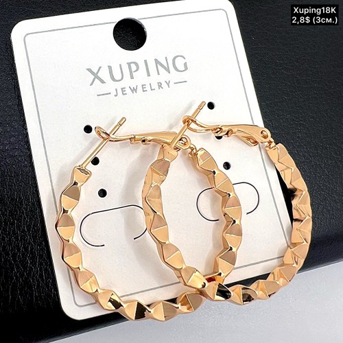 Сережки Xuping18К 19365 (3,0 см.)